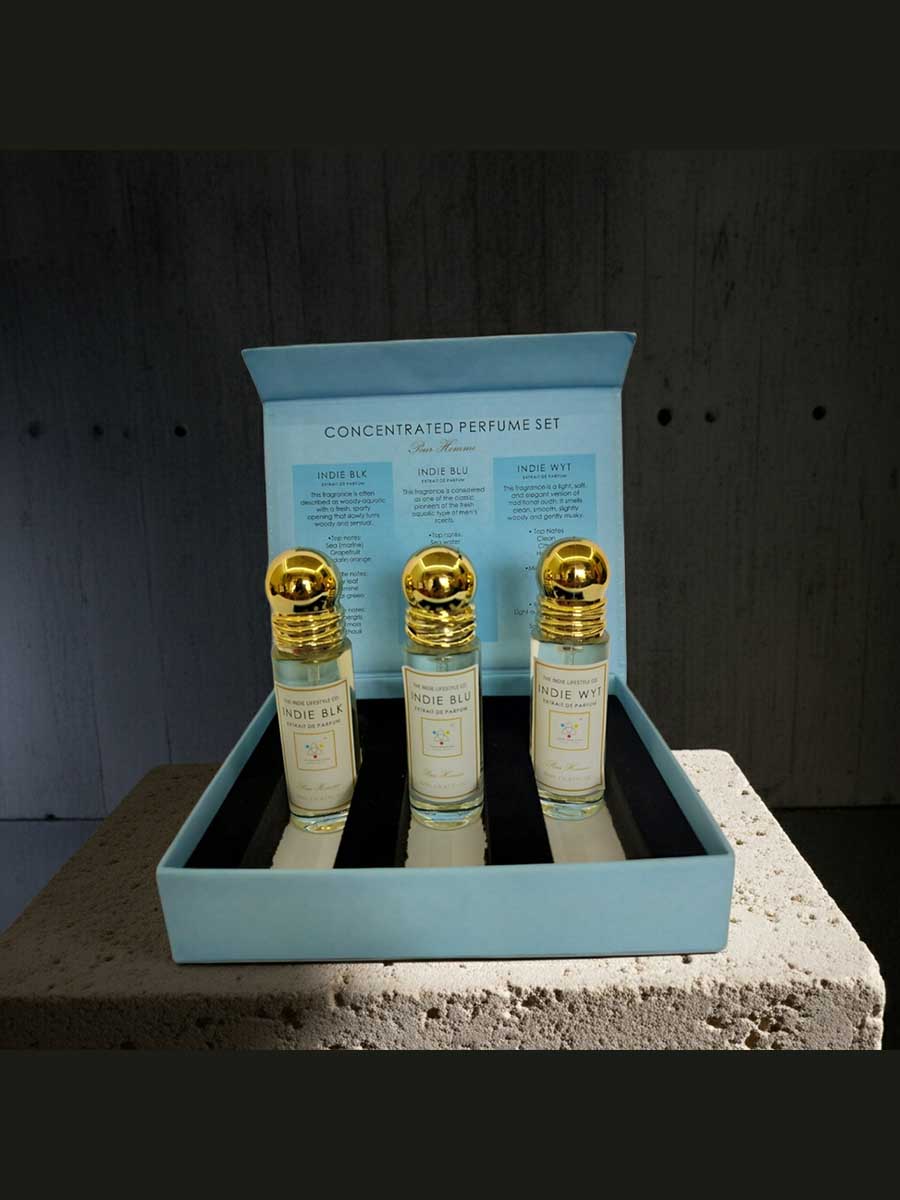 Perfume Set -Pour Homme ( INDIE BLK / INDIE BLU / INDIE WYT)